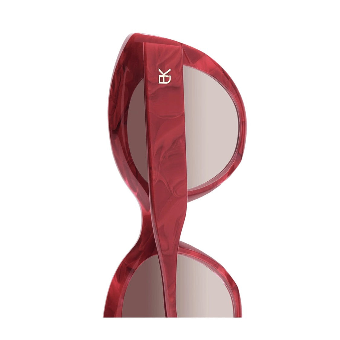 Emmanuelle Khanh Red Portia Butterfly Sunglasses