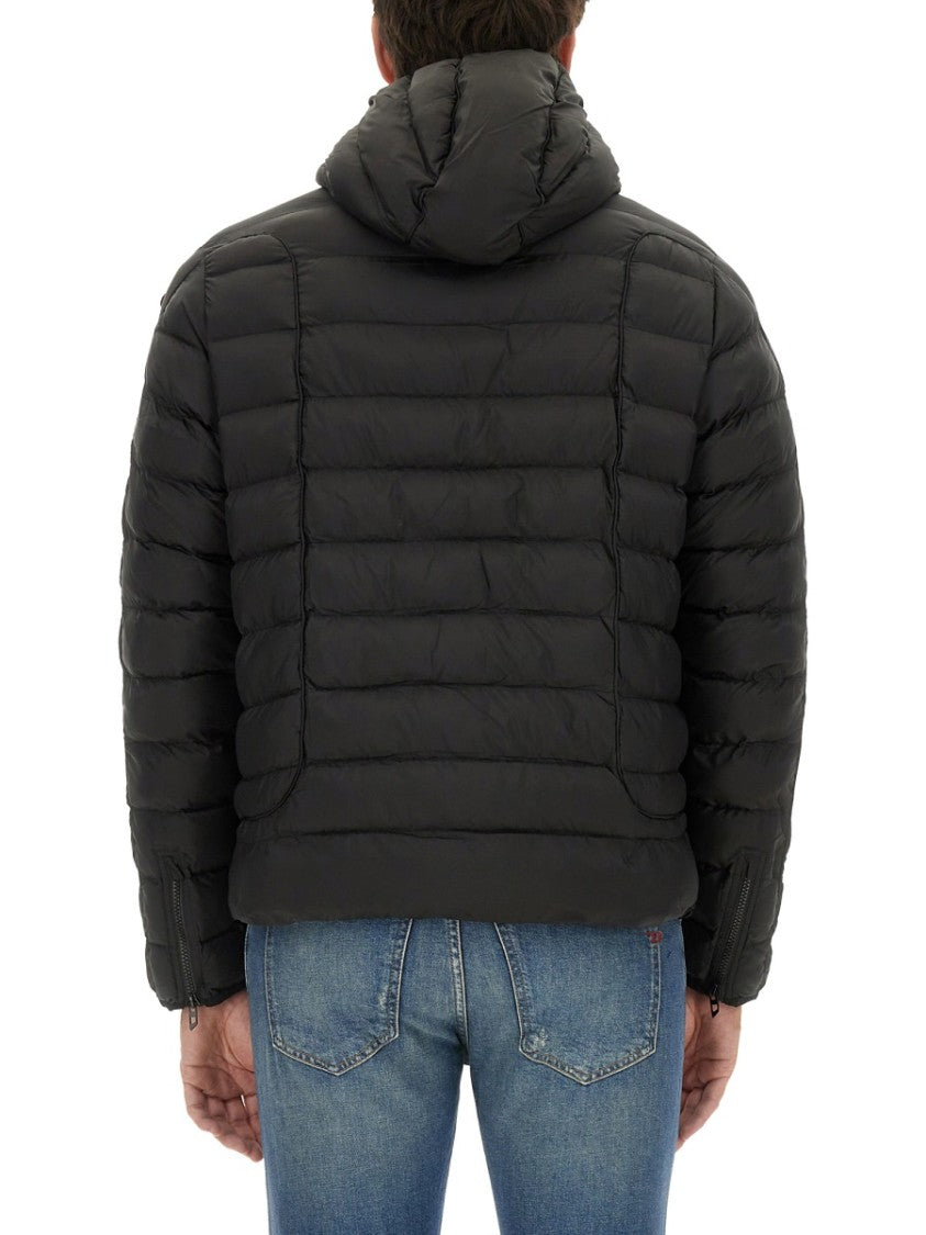 Diesel Quilted Black Puffer Jacket