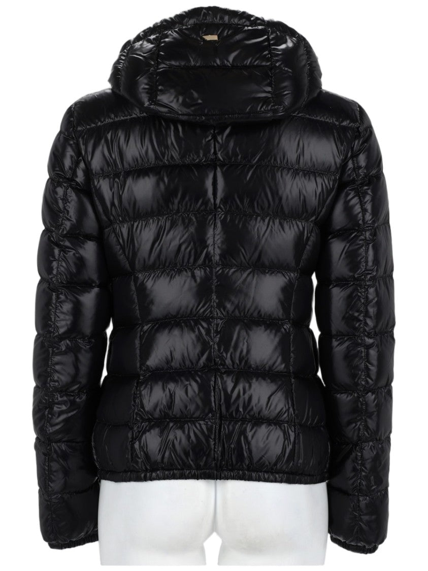 Herno Giada Quilted Black Hooded Polyamide Down Coat