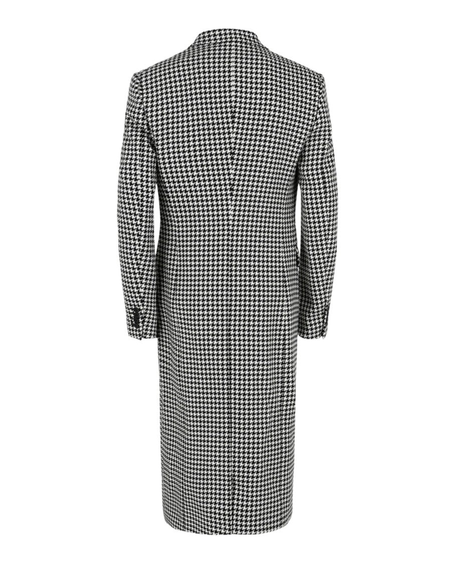 Alexander Mcqueen Asymmetrical Houndstooth Coat