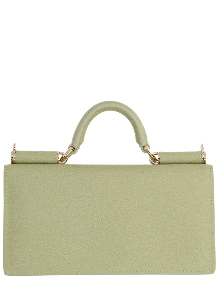Dolce & Gabbana Textured Leather Top-Handle Bag
