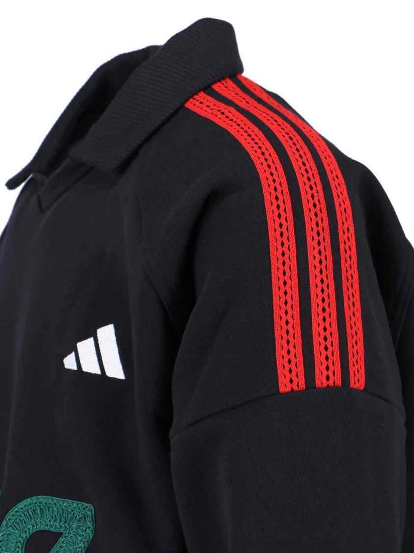Adidas Black Logo Knit Sweatshirt