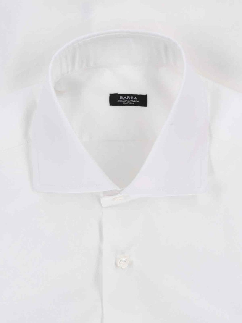 Barba Napoli White Cotton Classic Shirt