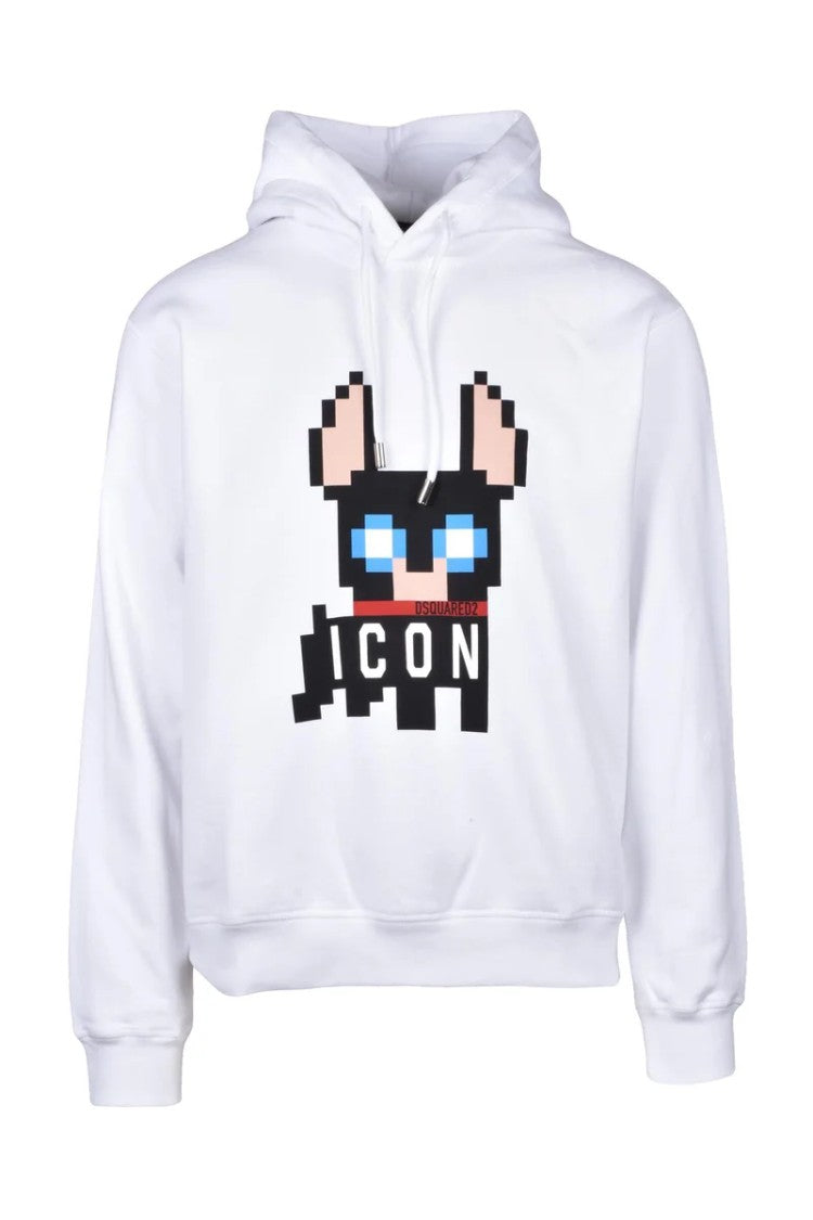 Dsquared2 Cotton Hoodie - White