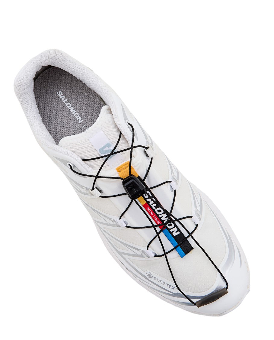 Salomon White Xt-6 Gore-Tex Quick-Lace Sneakers
