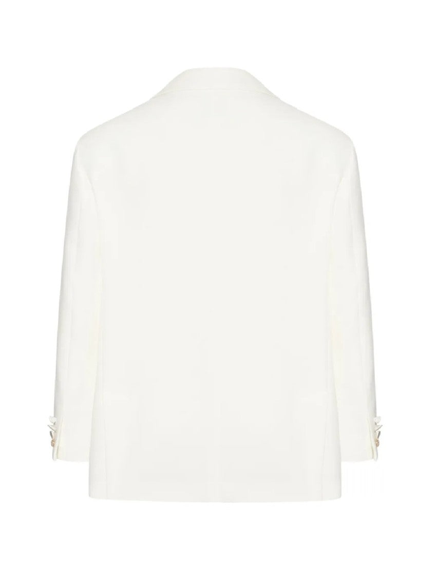 Max Mara Double-Breasted Tailored Blazer With Notched Lapels