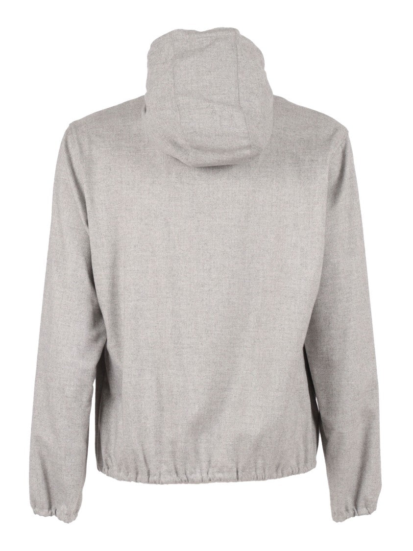 Tombolini Lightweight Hooded Jacket With Textured Finish