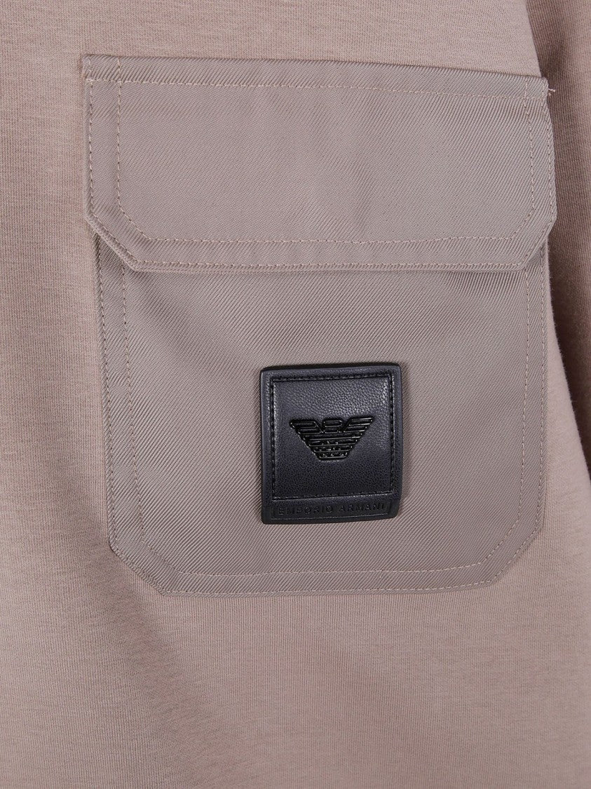 Emporio Armani Relaxed Fit Black Crewneck Sweatshirt