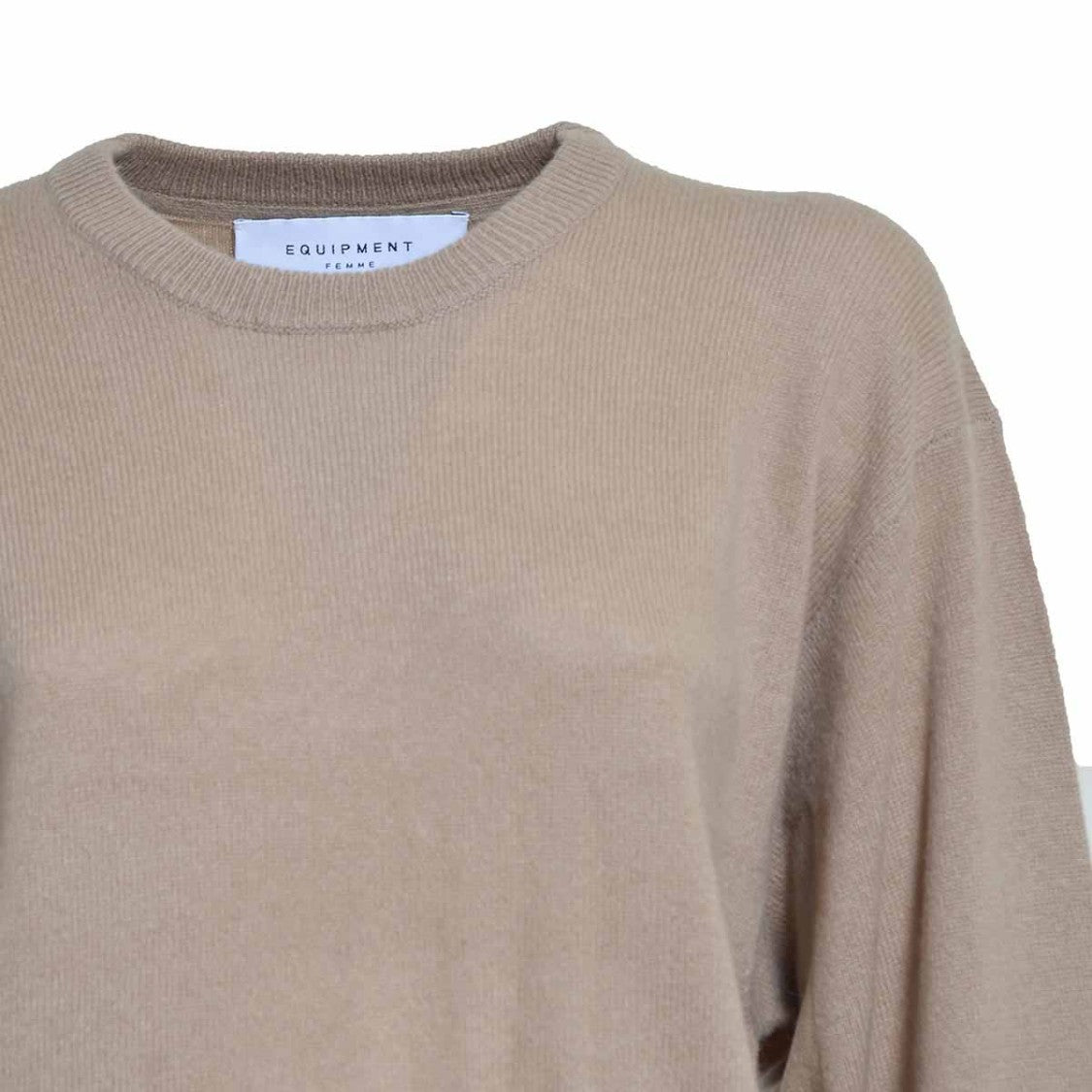 Equipment Camel Cashmere Crewneck Sweater
