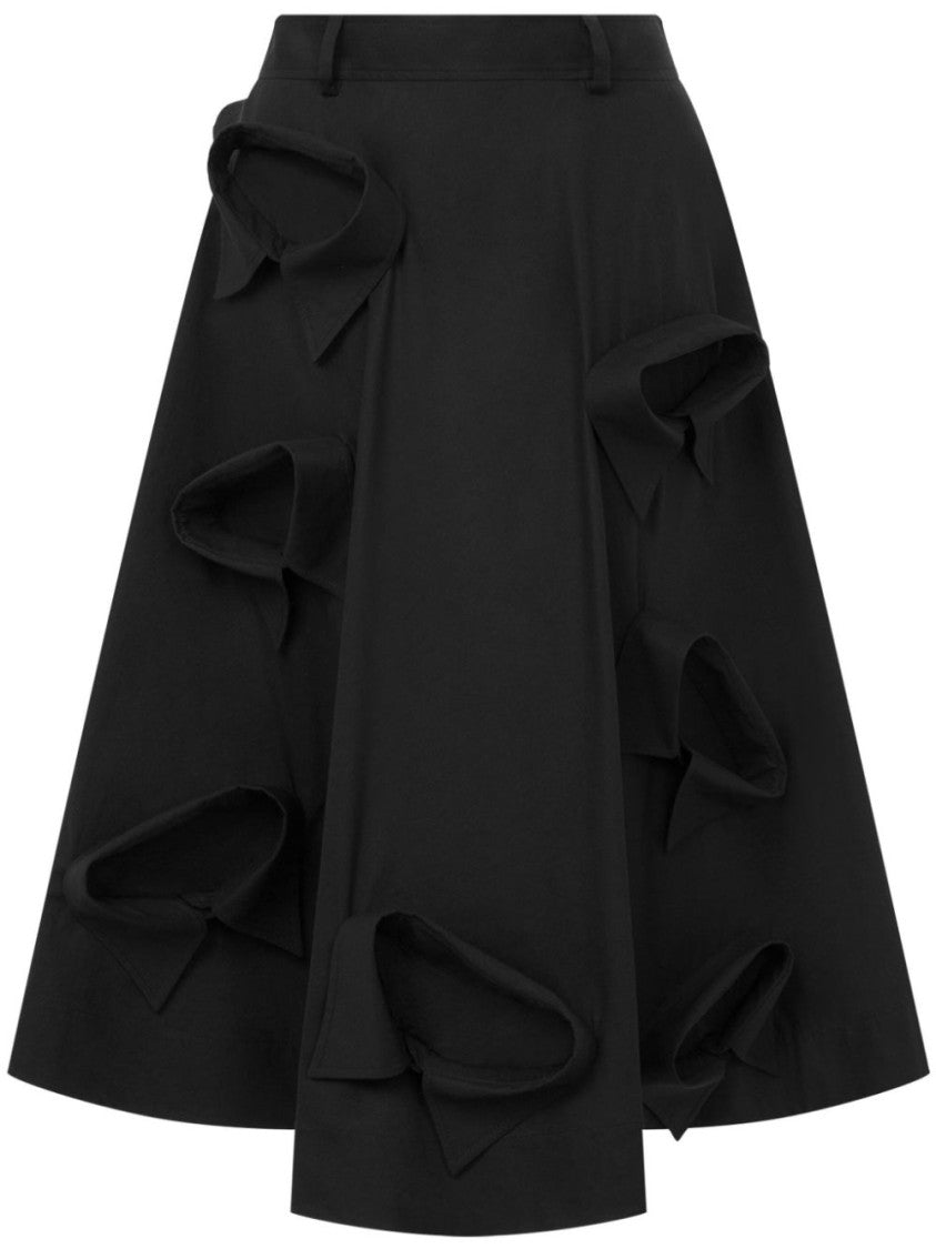 Moschino Black High Waist A-Line Skirt