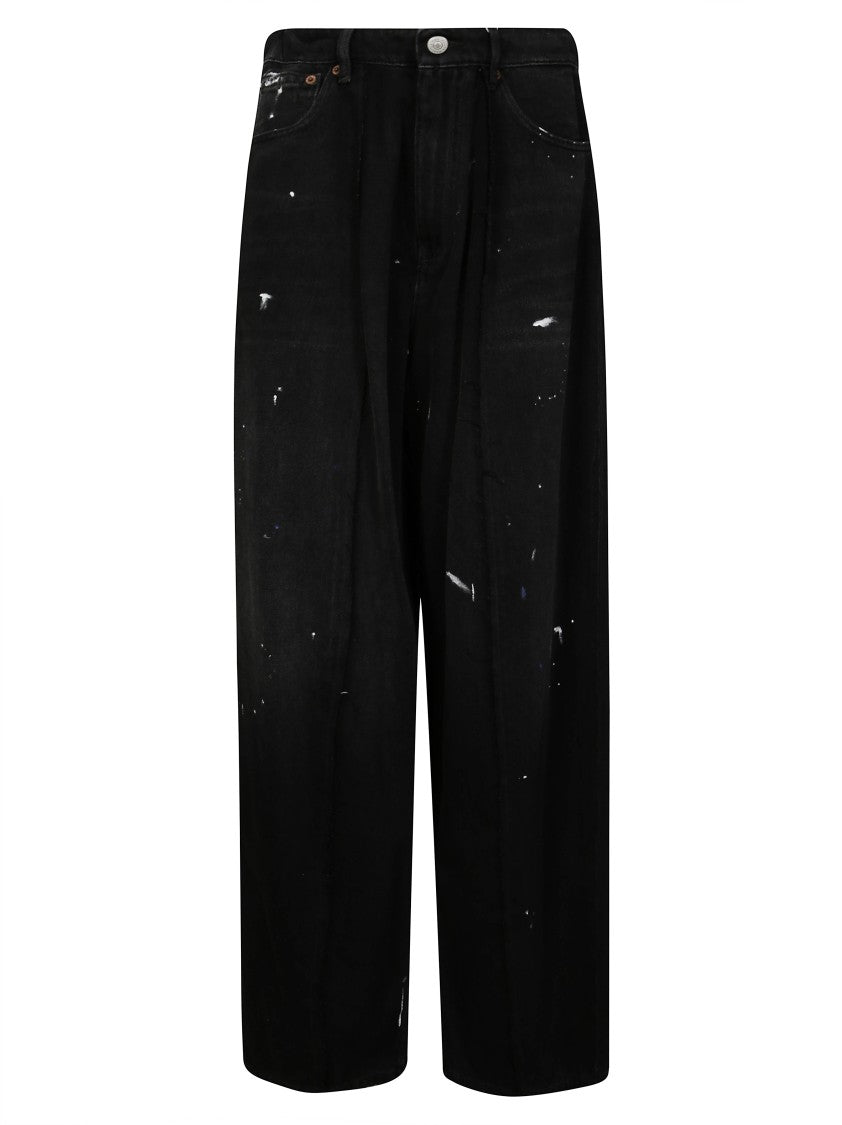 Mm6 By Maison Margiela Straight-Leg Five-Pocket Jeans With Timeless Design