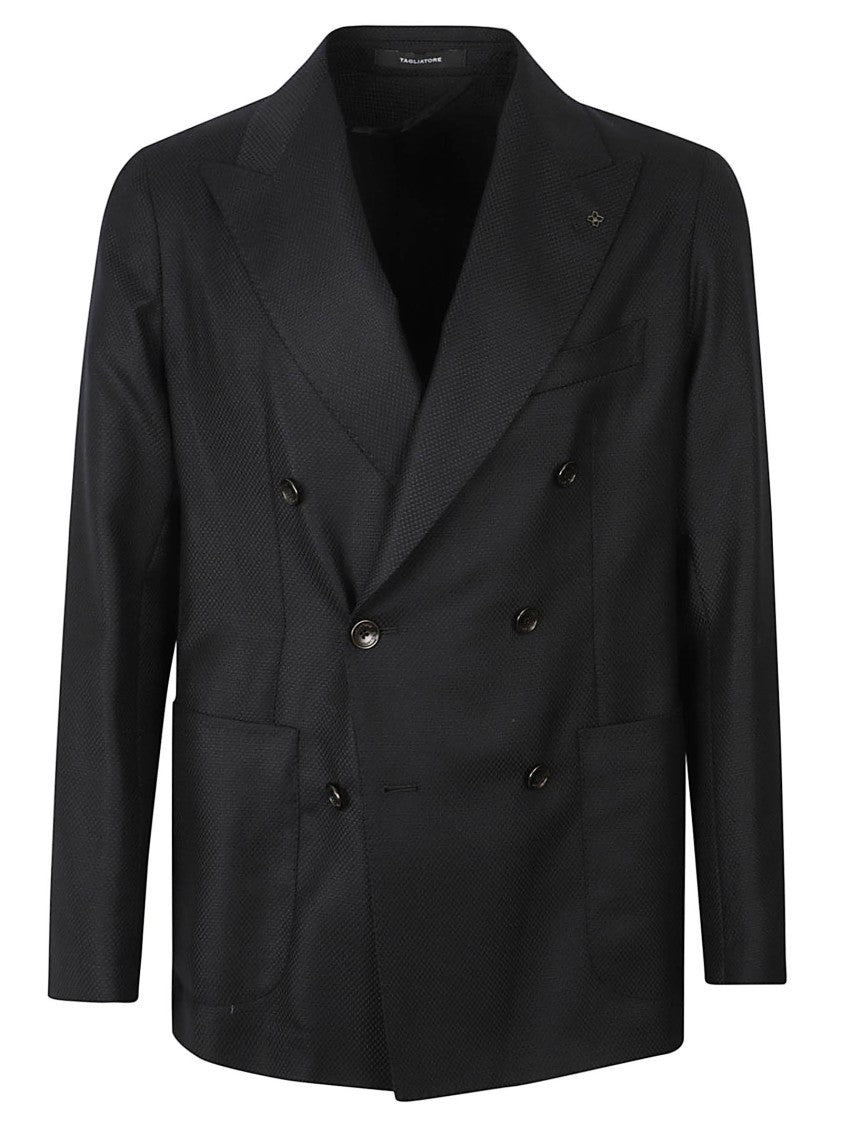 Tagliatore Double-Breasted Wool Coat