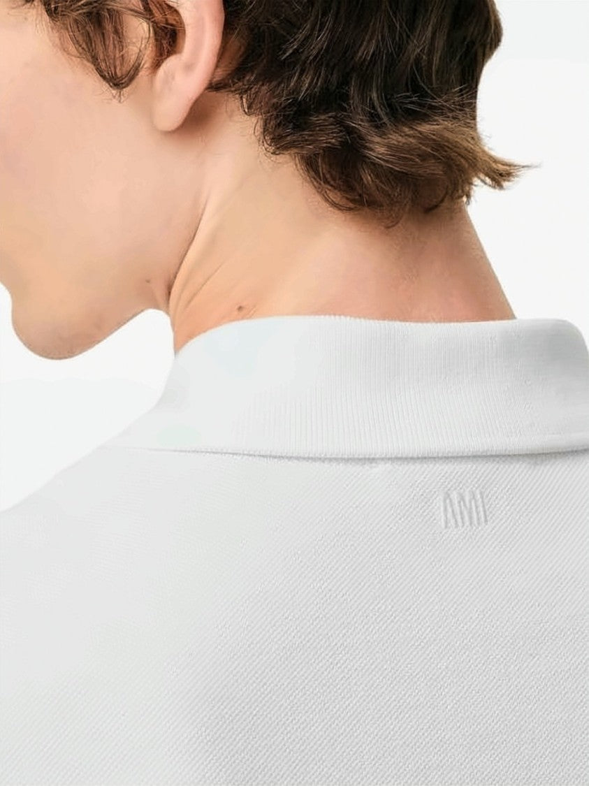 Ami Paris Polo Shirt With Embroidered Heart Logo