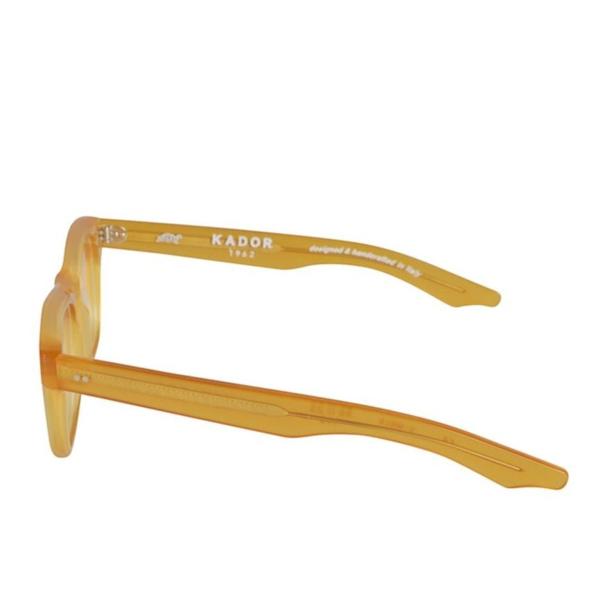 Kador Voyager 23 Translucent Amber-Yellow Rectangular Frame Sunglasses