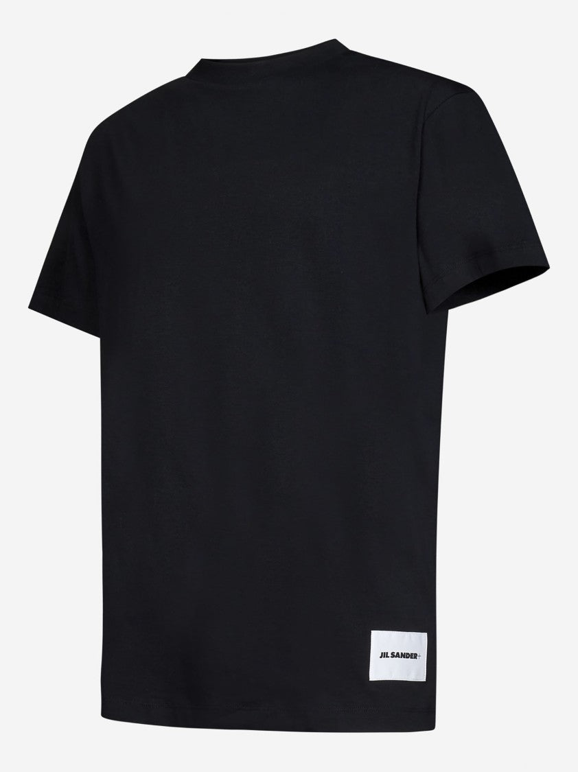 Jil Sander Black Organic Cotton Three-Pack T-Shirt Set