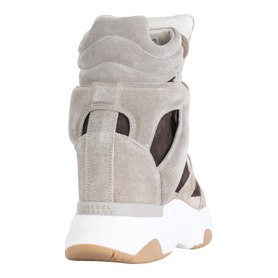 Isabel Marant Layered Velcro High-Top Sneakers