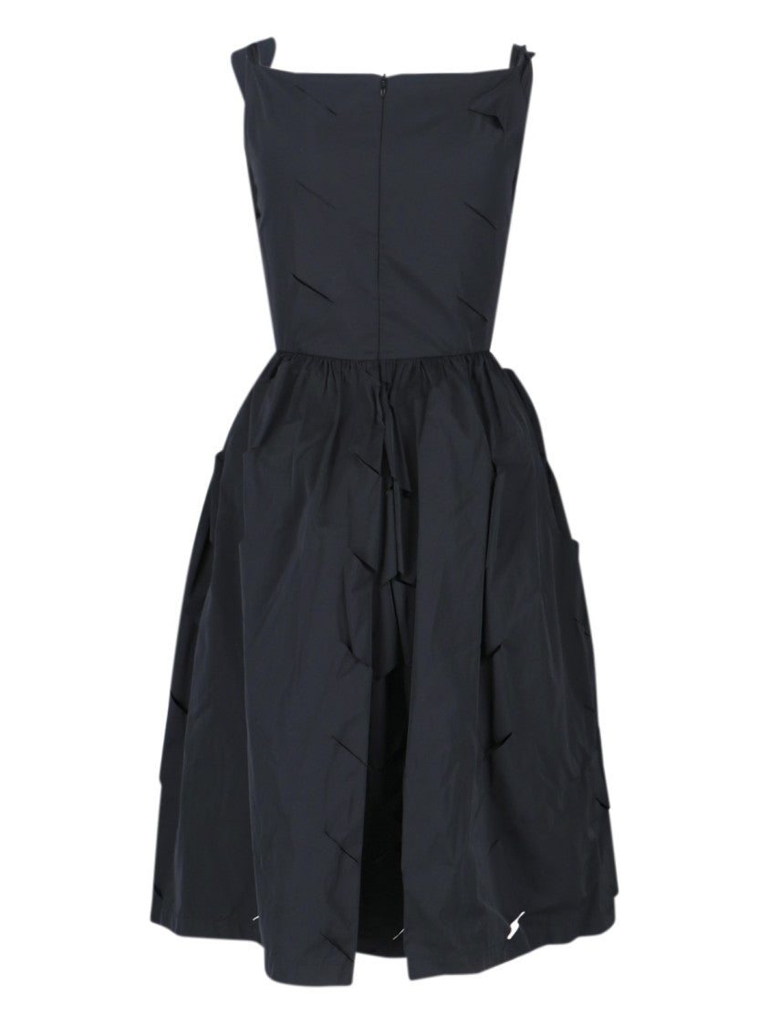 Vivienne Westwood Asymmetric Midi Dress – Black