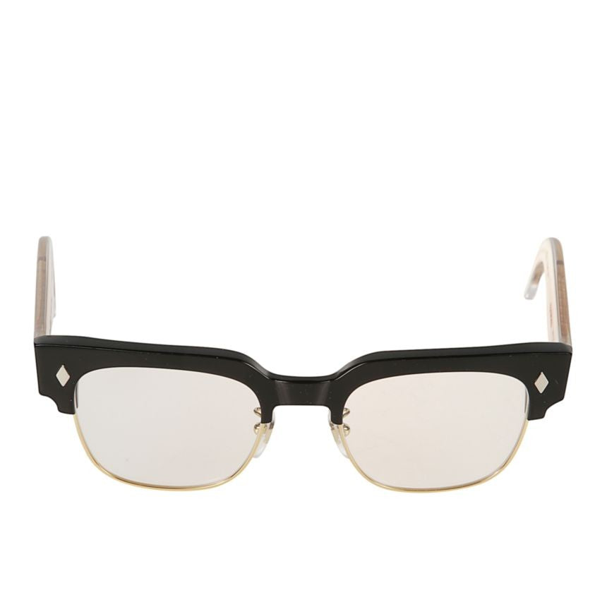 Kador Tobako Cm Bold Rectangular Sunglasses With Subtle Gold Accents