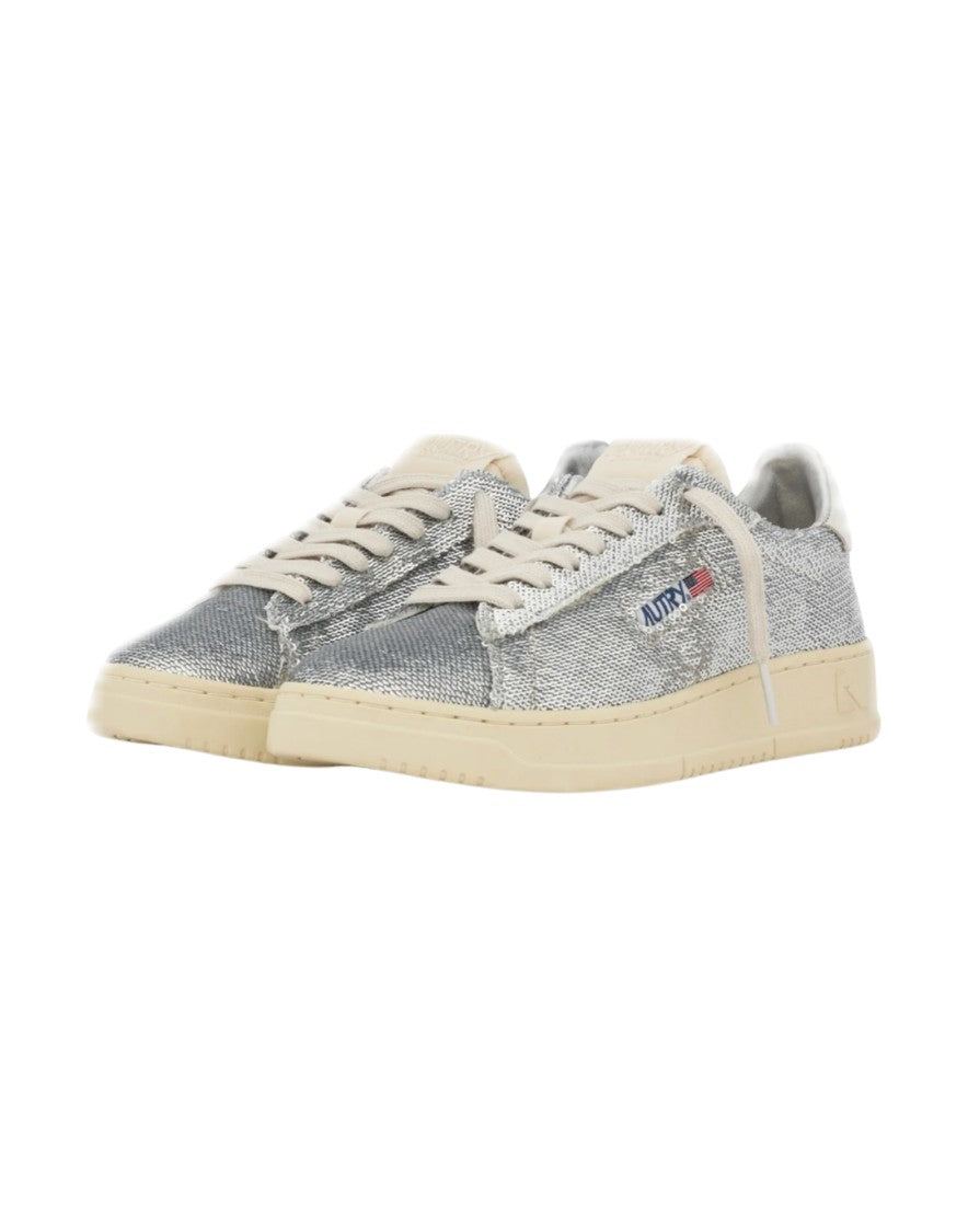 Autry Silver Sequin Dallas Sneakers