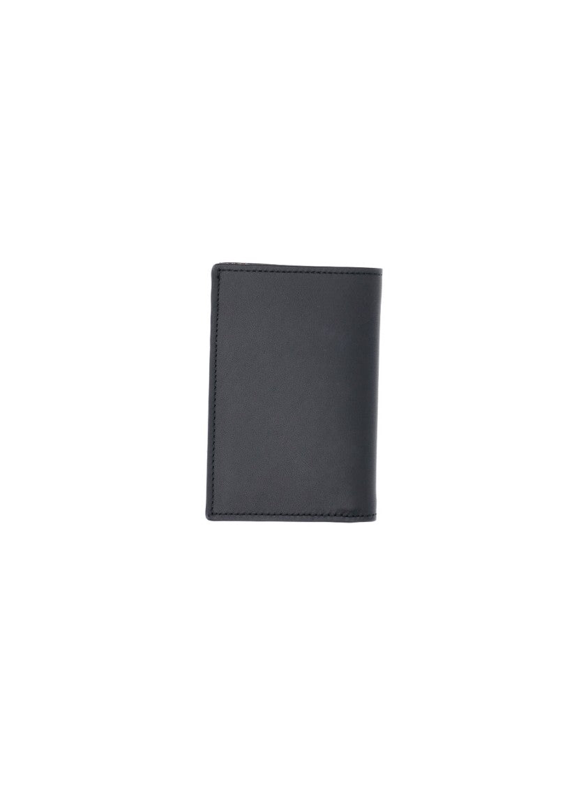 Paul Smith Black Signature Stripe Leather Wallet
