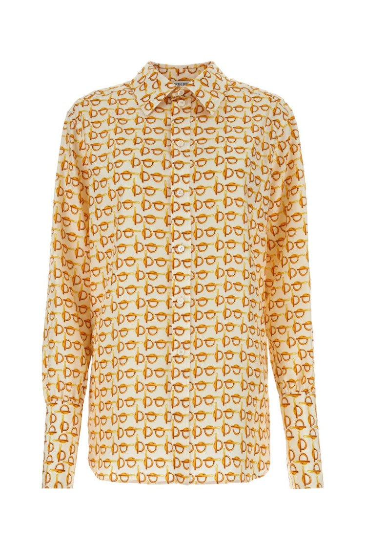 Burberry Printed Silk B Shirt