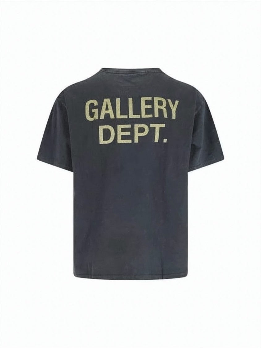 Gallery Dept. Washed Black Graphic Print T-Shirt With Relaxed Fit