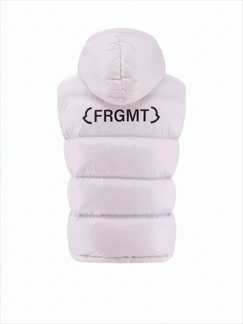 Moncler High-Collar Sleeveless Puffer Vest With Hood