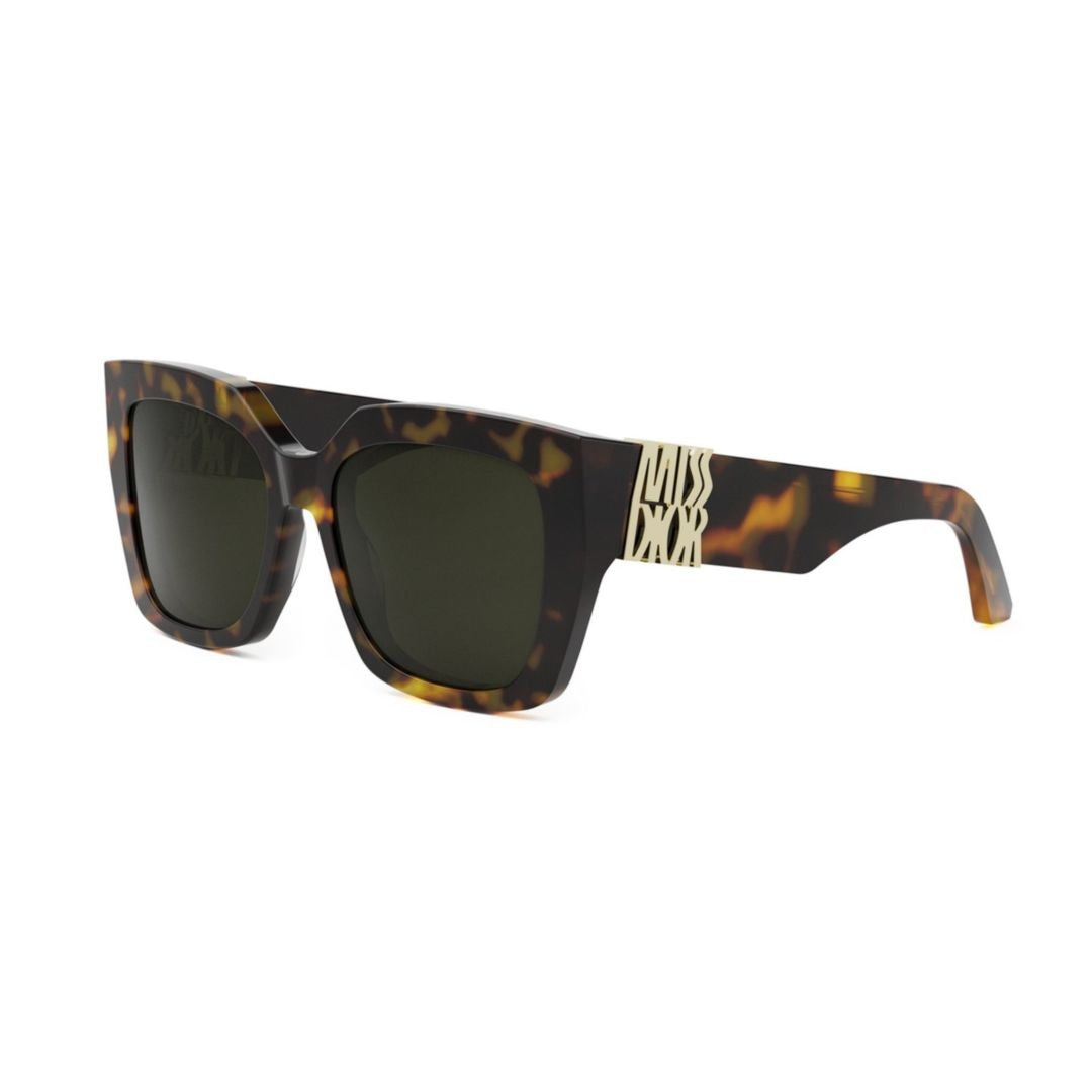 Dior Miss S2i Oversized Tortoiseshell Square Sunglasses