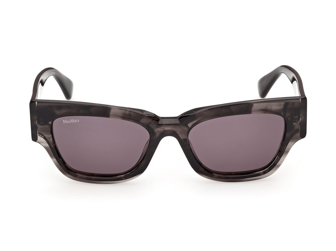 Max Mara Mm0211 Oversized Marbled Acetate Square Sunglasses