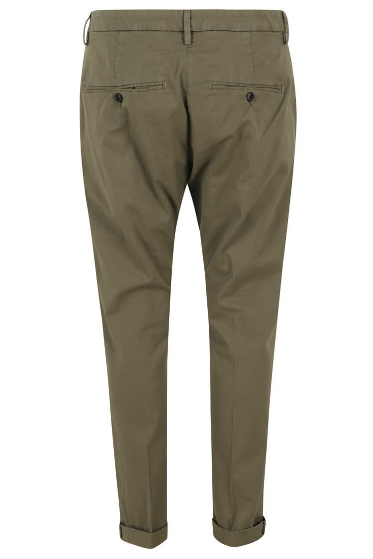 Dondup Military Green Slim Chino Gaubert Cotton-Blend Chino Pants