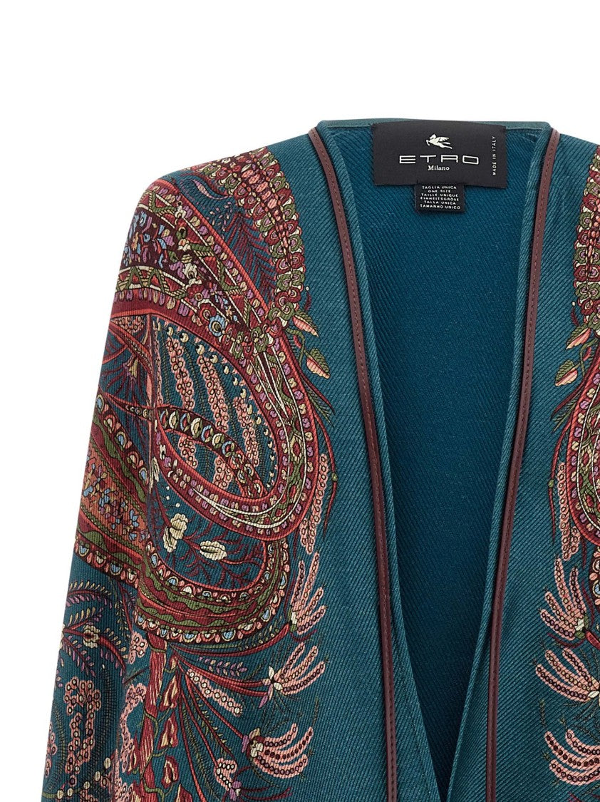 Etro Floral Paisley Cape