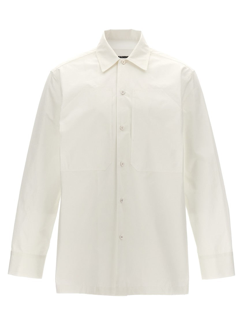 Jil Sander White Cotton Oversized Shirt