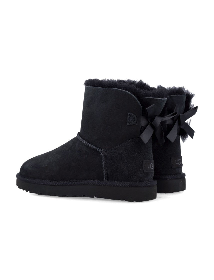 Ugg Mini Bailey Bow Suede Ankle Boots