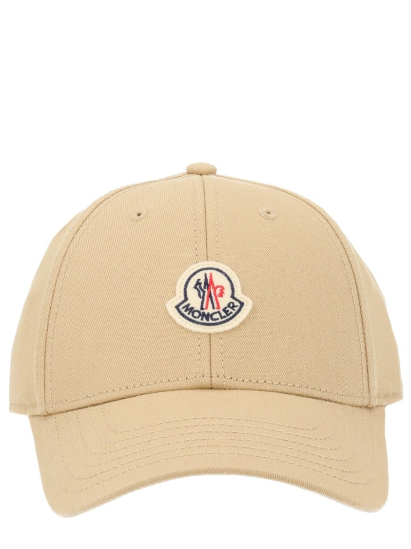 Moncler Curved Brim Cotton Baseball Cap
