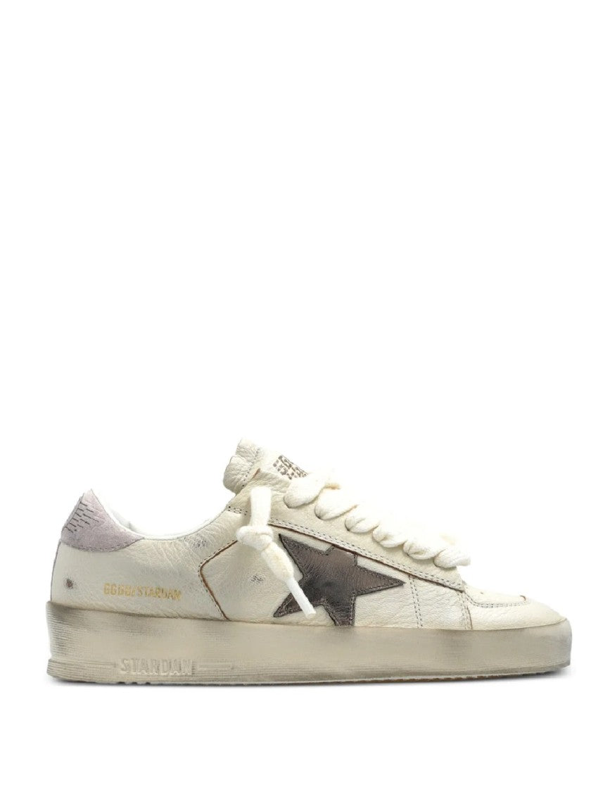 Golden Goose Vintage-Inspired Distressed Sneakers With Prominent Star Detail