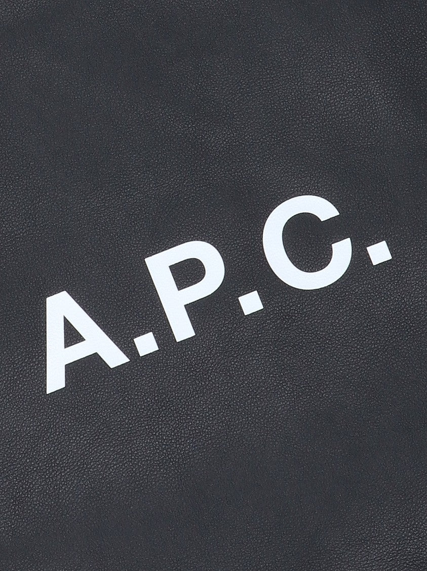 A.P.C. Black Ninon Small Recycled Fabric Tote