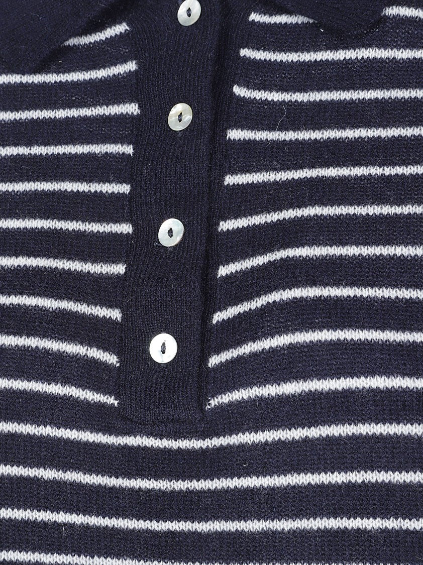 Be You Cropped Knit Polo Top