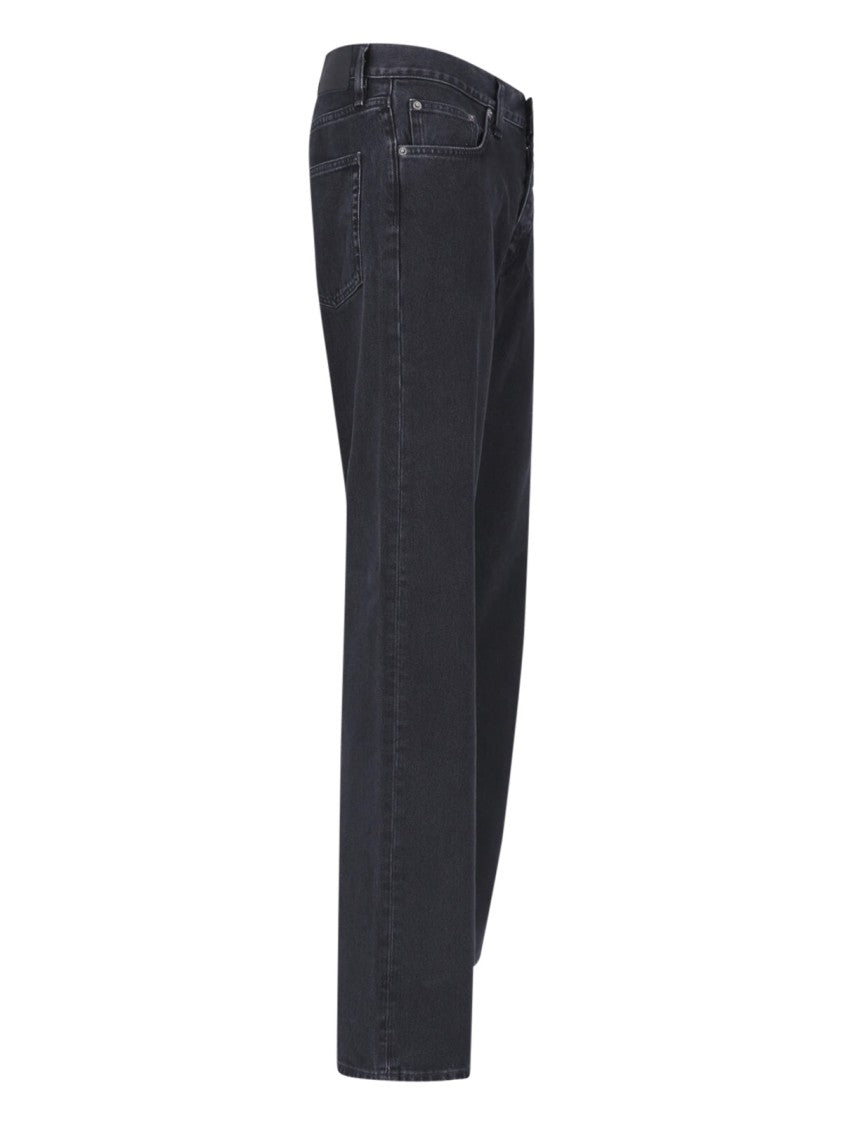 Sunflower Black Loose Denim Wide-Leg Jeans