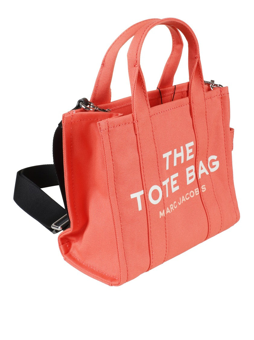 Marc Jacobs Structured Tote Bag With Detachable Shoulder Strap And Bold Lettering