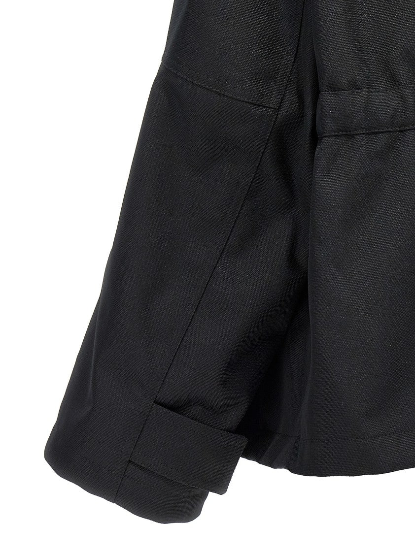 Balenciaga Canvas Oversized Jacket With Quilted Lining And Adjustable Waist