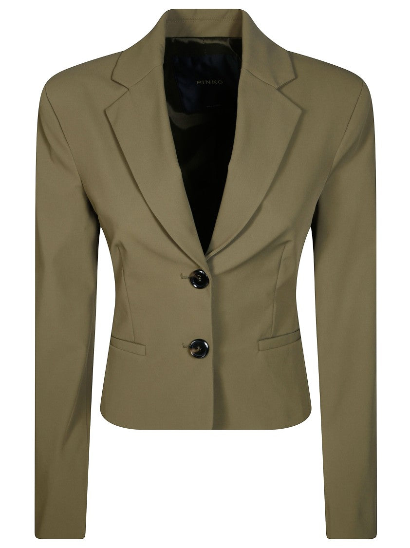 Pinko Teroldego Technical Cropped Tailored Jacket