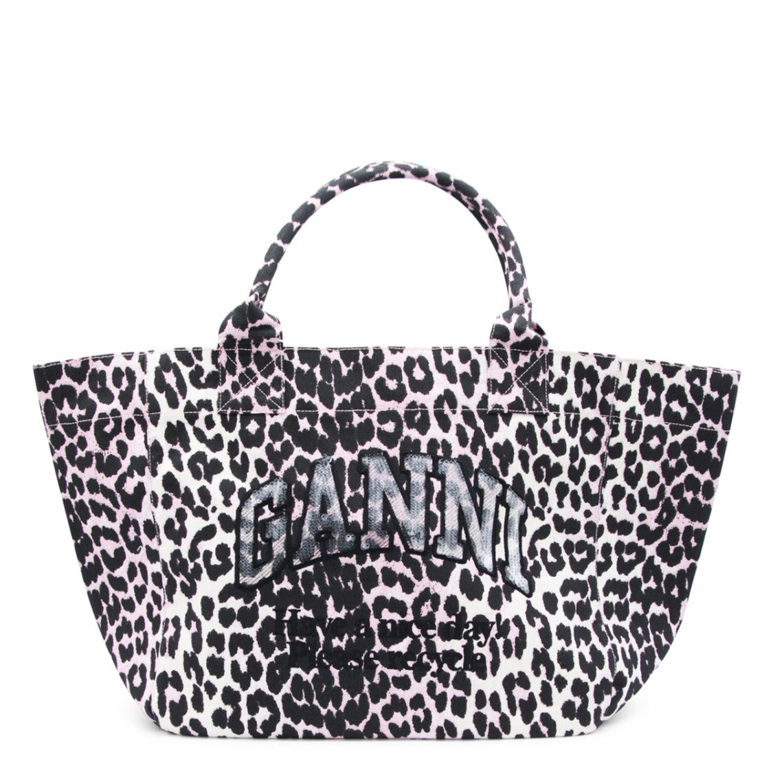 Ganni Structured Neutrals Bag With Contemporary Design