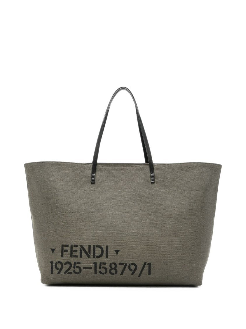 Fendi Water-Repellent Stencil Print Tote Bag With Removable Zip Pouch