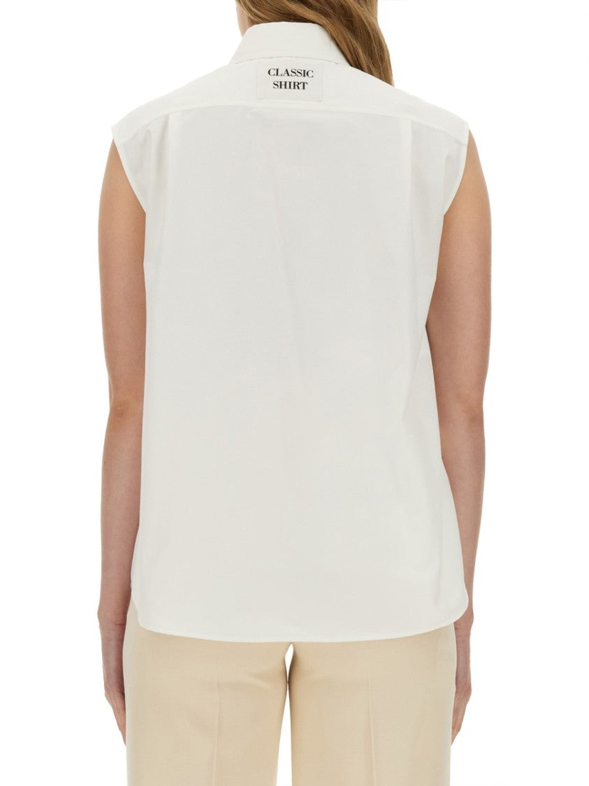 Moschino Sleeveless Poplin Shirt