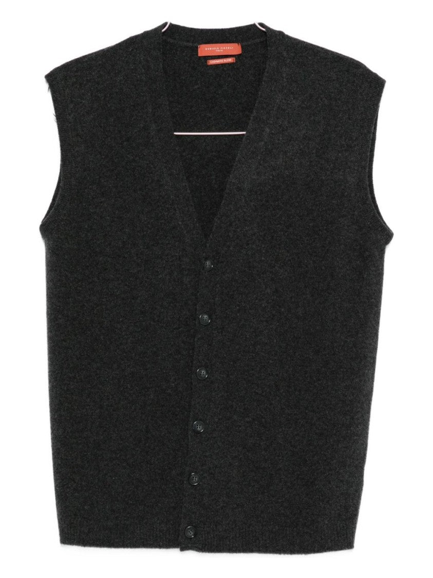 Daniele Fiesoli Sleeveless Grey Sweater Vest