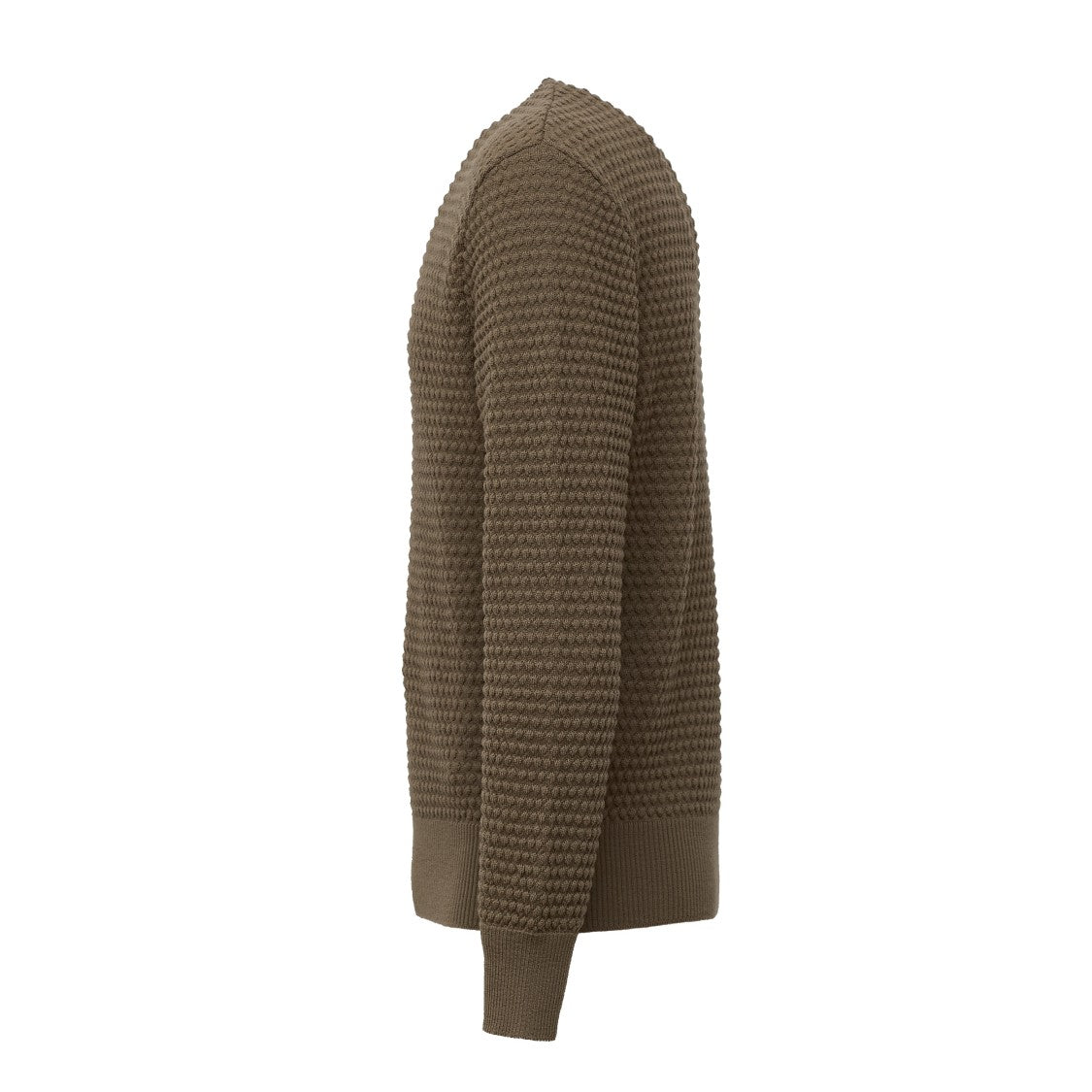 Grp Spotknit Textured Honeycomb Knit Long Sleeve Sweater