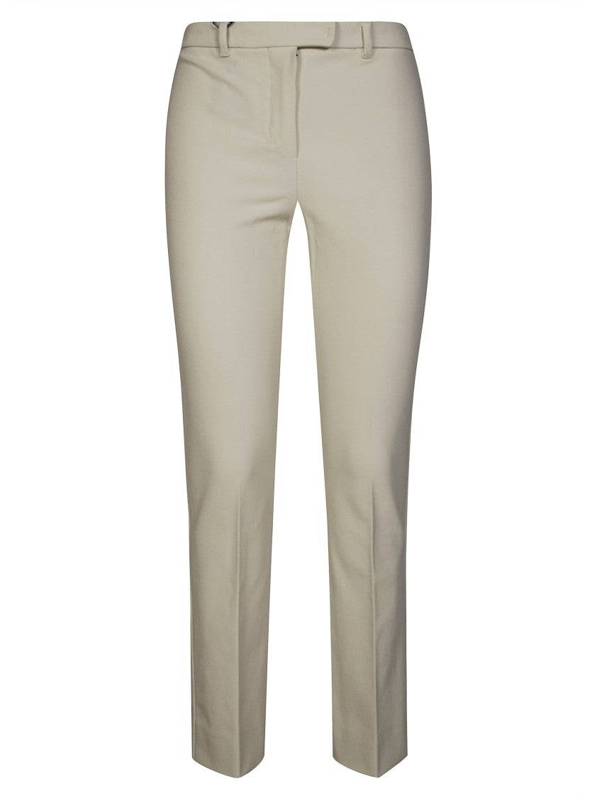Max Mara Tailored Straight-Leg Pants With Subtle Texture