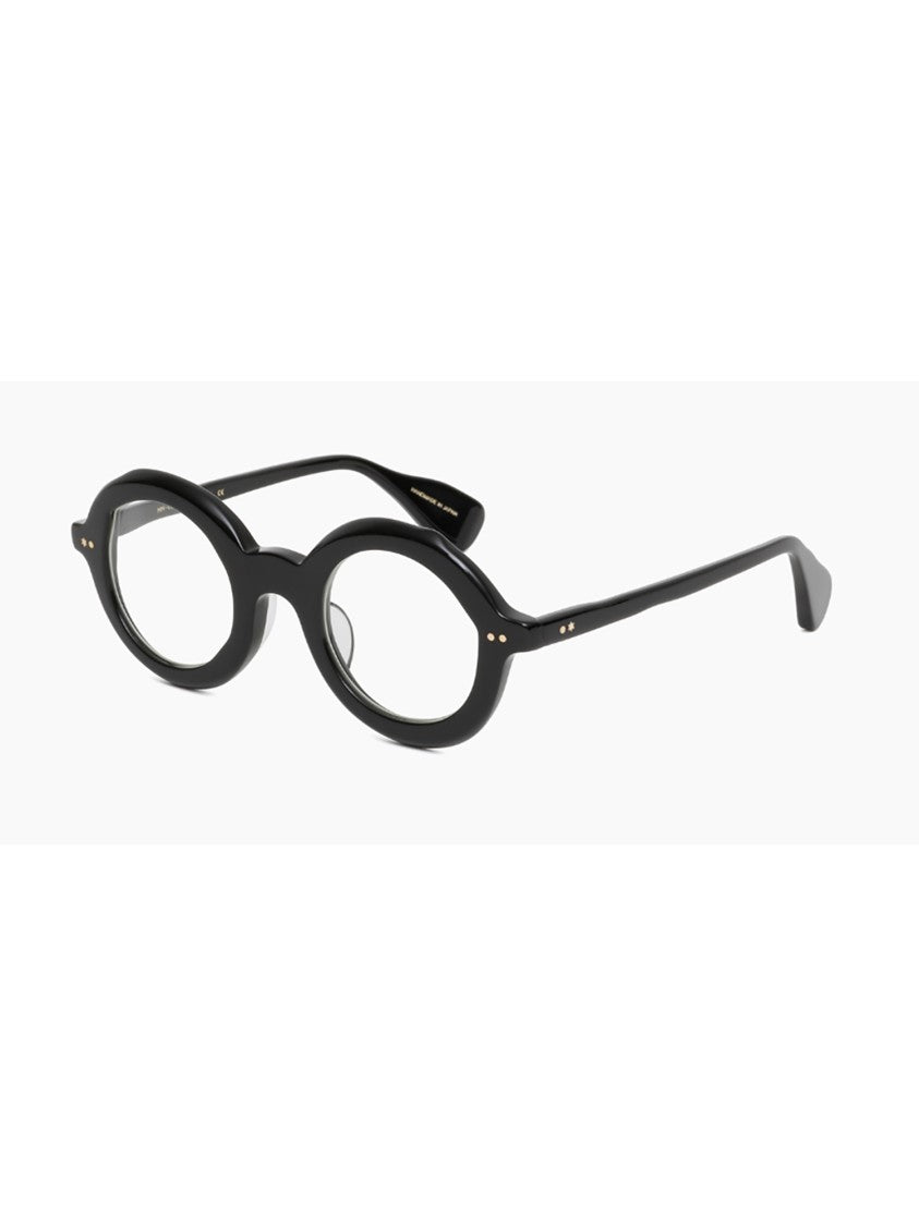 Masahiromaruyama Stylish Black Acetate Round Eyeglasses