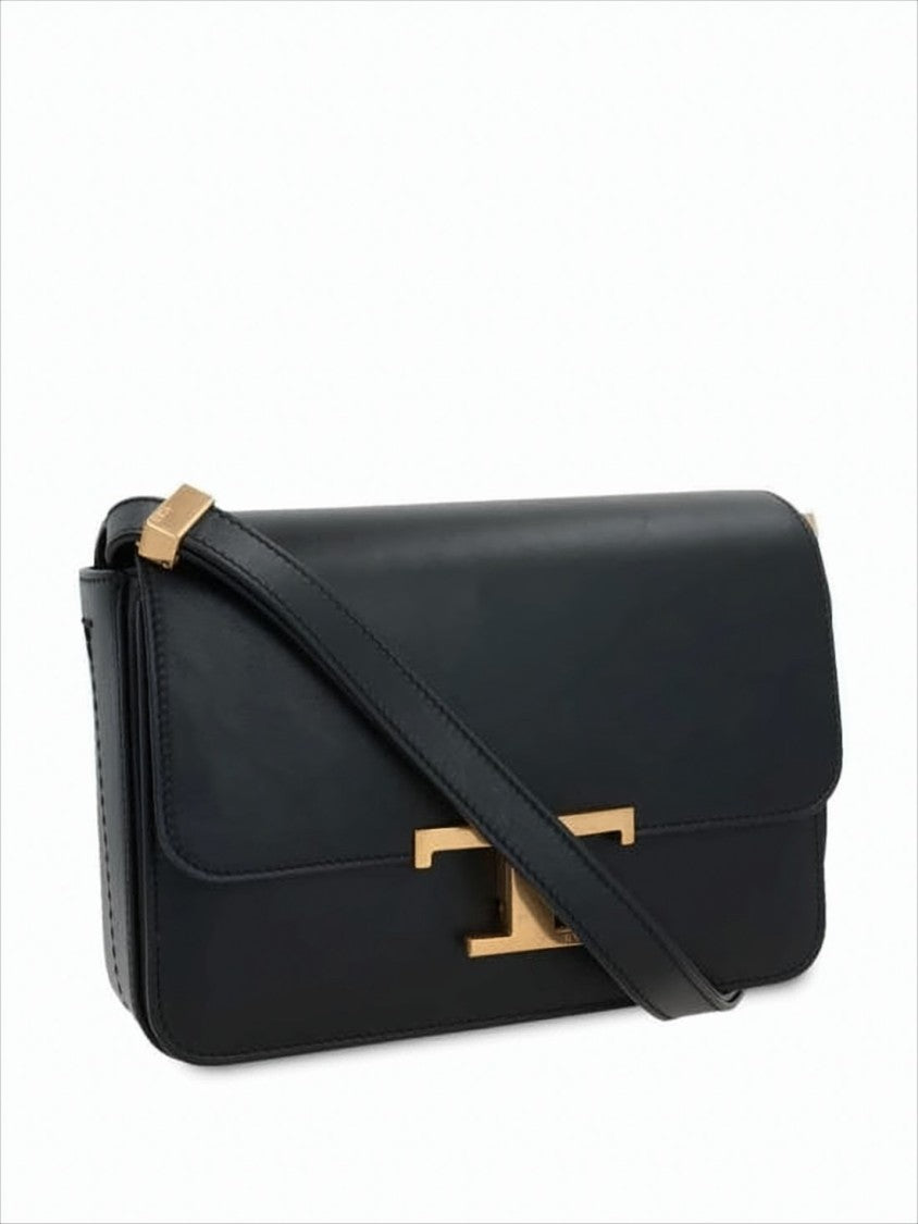 Tod's Rectangular Crossbody Bag With Gold-Tone Clasp