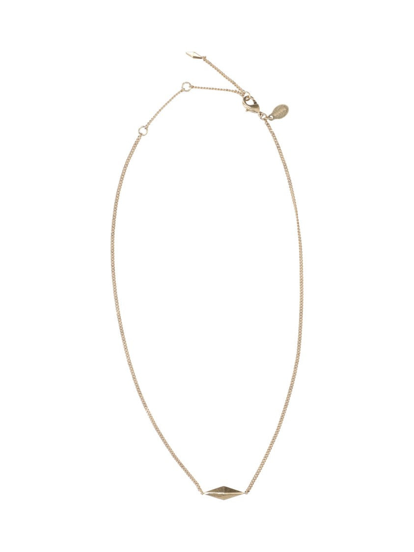 Jimmy Choo Diamond Fine Gold-Tone Geometric Metal Charm Necklace